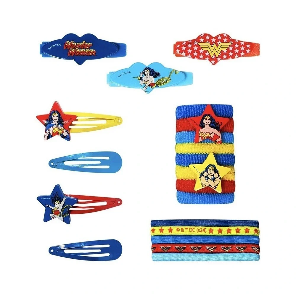 Wonder Women Girls' Hair Accessories Set - 20 Pack - 3 Barrettes, 4 Snap Clip...